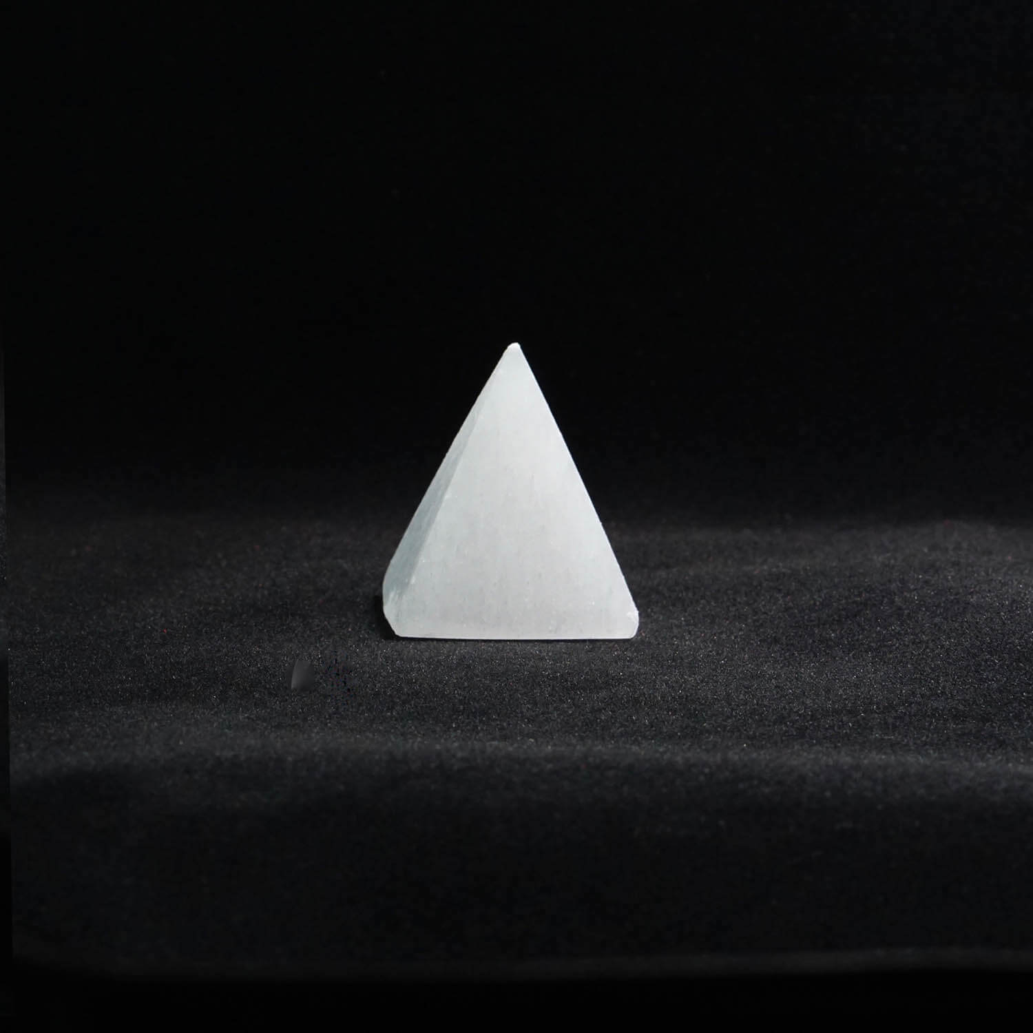  Natural Selenite crystal pyramid view b