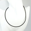 Chocolate Silk Cord Necklace with Platinum Findings